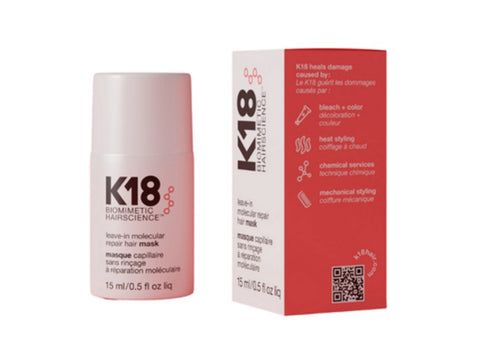 K18 Leave-In Molecular Repair Hair Mask 15ml New Salon Stock