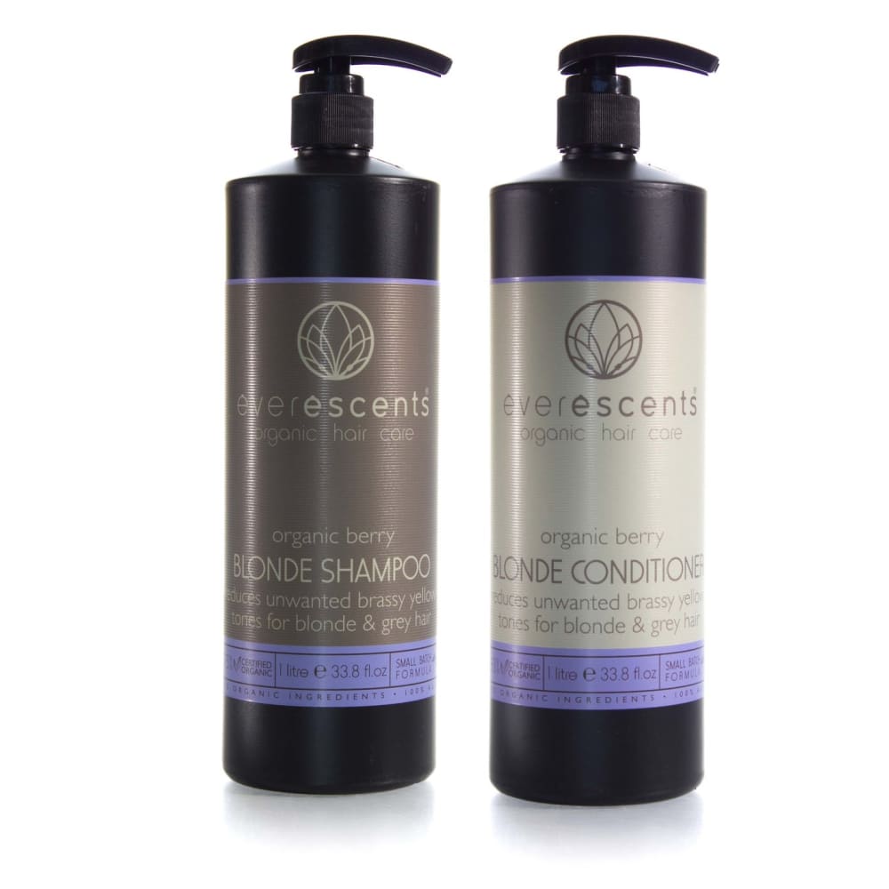 Everescents Organic Blonde Shampoo and Conditioner 1L/1000ml SET