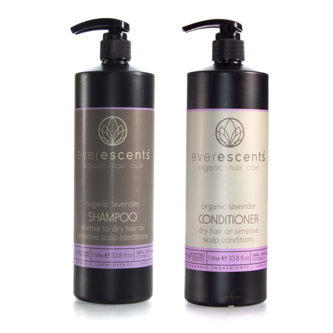 Everescents Organic Lavender Shampoo and Conditioner 
