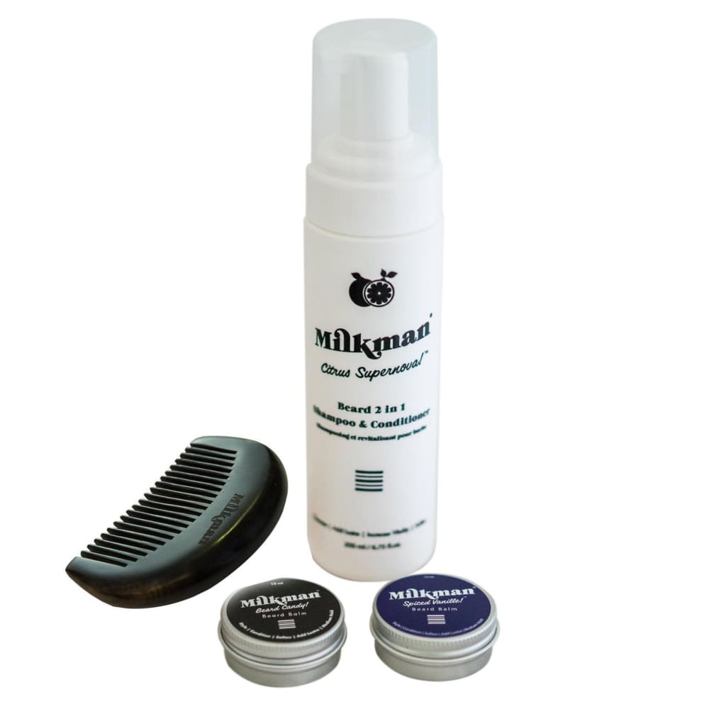 Milkman Beard wash & your choice of beard balm scent - Beard