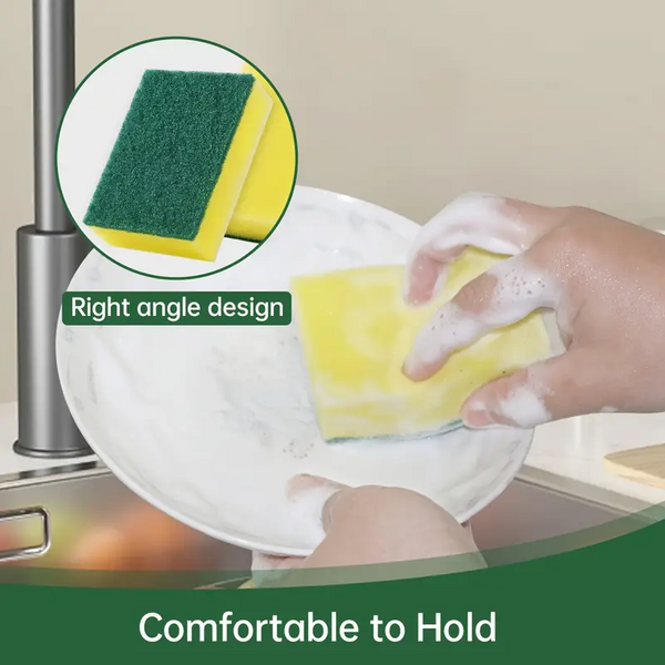 1 Pack of 3 Scourer Sponge Strong Commercial Grade Regular