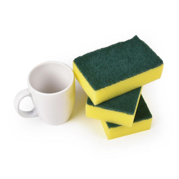 1 Pack of 3 Scourer Sponge Strong Commercial Grade Regular