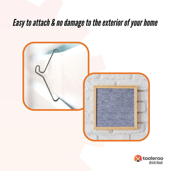 10 Pck 120mm (4.7’’) Brick Hooks - Wall Crab Clips Hangers
