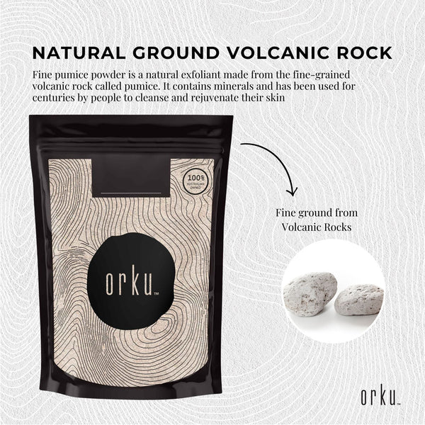 100g Ground Pumice Stone Granular Powder Eco Exfoliant Body