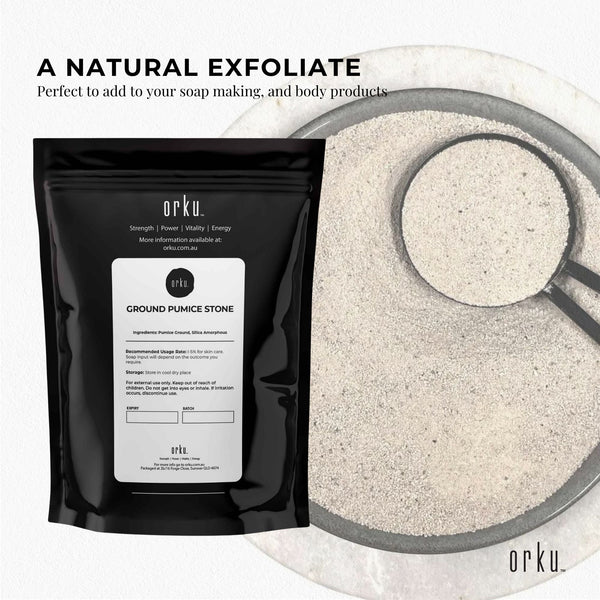 100g Ground Pumice Stone Granular Powder Eco Exfoliant Body