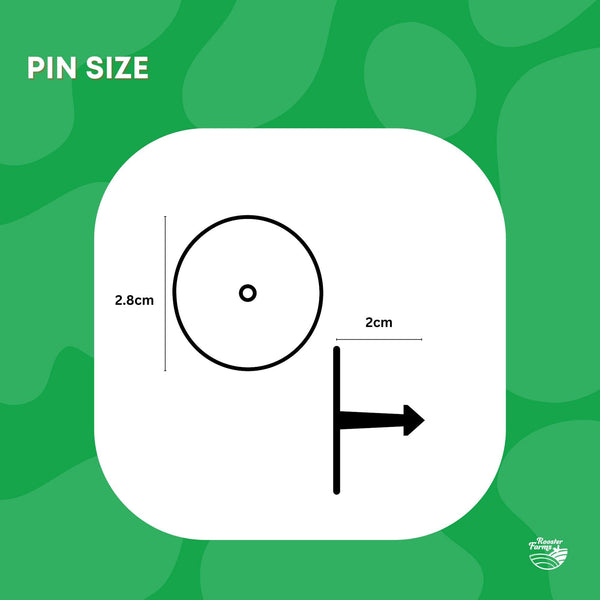 100x Cattle Ear Tags 5x2cm Set - Mini Green Blank Pig Goat