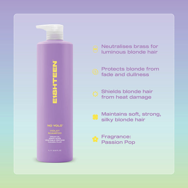 E18HTEEN No YOLO Violet Shampoo 1L