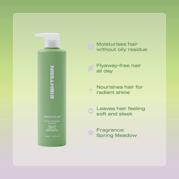 E18HTEEN Smooth AF Moisturising Cream 500ml