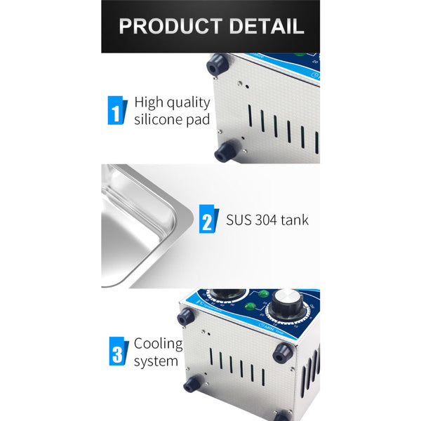 10L Digital Ultrasonic Cleaner Jewelry Ultra Sonic Bath