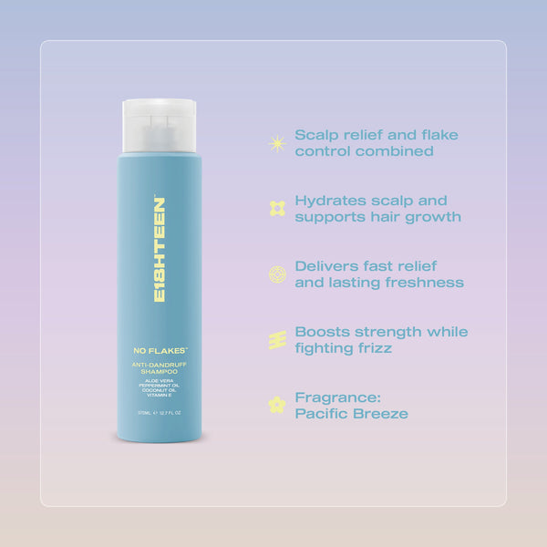 E18HTEEN No Flakes Anti-Dandruff Shampoo 375ml