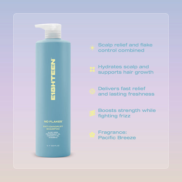 E18HTEEN No Flakes Anti-Dandruff Shampoo 1L
