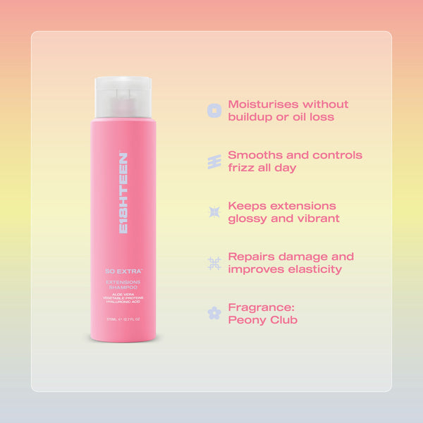 E18HTEEN So Extra Extensions Shampoo 375ml