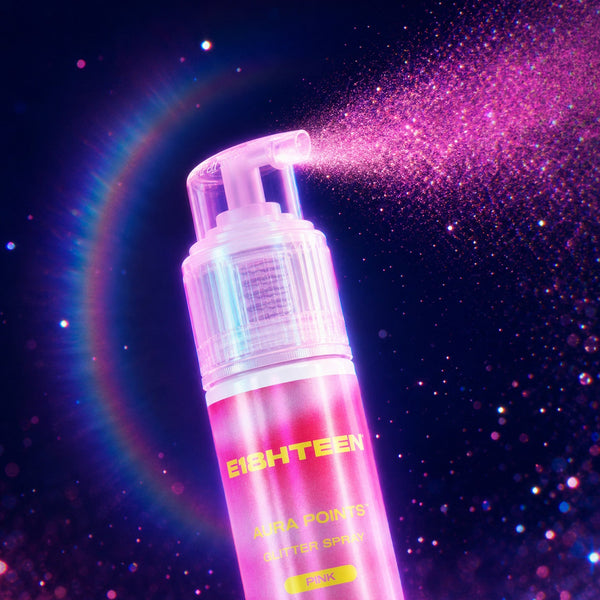 E18HTEEN Aura Points Glitter Spray Pink 12g