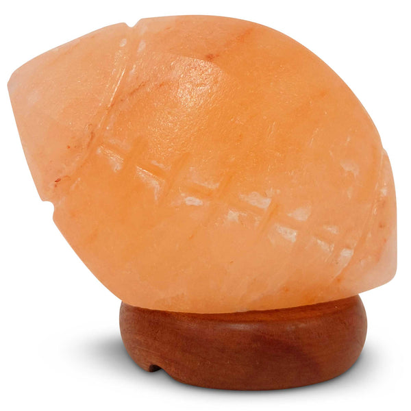 12V 12W Rugby Himalayan Pink Salt Lamp Carved Footy Rock