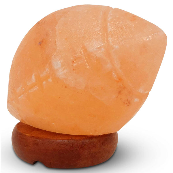 12V 12W Rugby Himalayan Pink Salt Lamp Carved Footy Rock