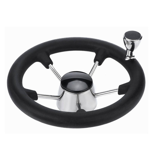 13.5’’ Boat Steering Wheel With Grip Cover - Stainless