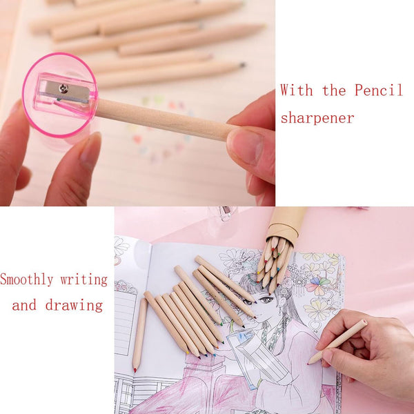 18pcs Mini Colour Pencils Junior Artist Coloured Pencils
