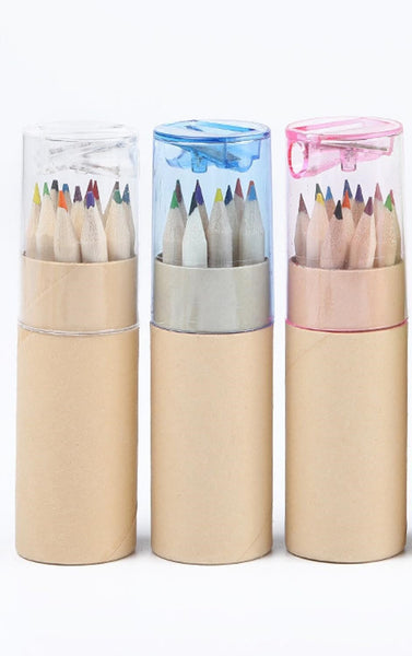 18pcs Mini Colour Pencils Junior Artist Coloured Pencils