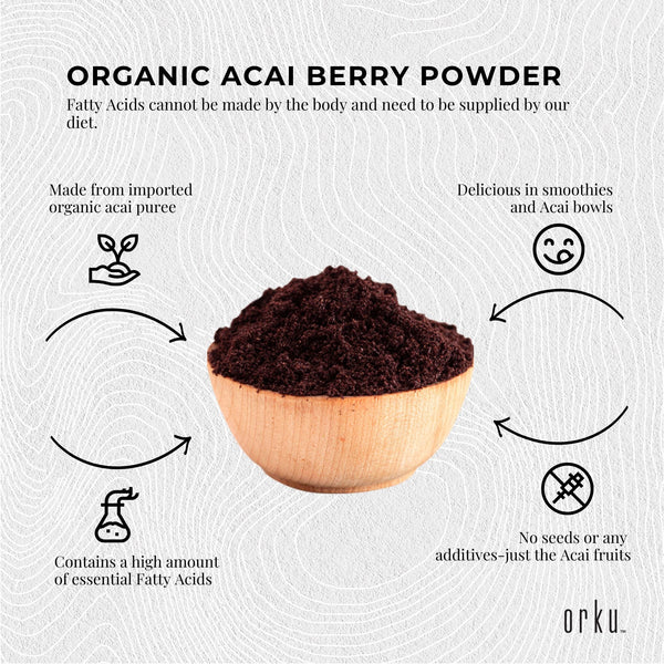 1Kg Acai Powder 100% Organic - Pure Superfood Amazon
