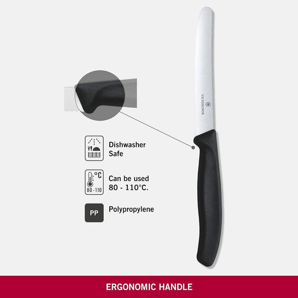 1x Victorinox Standard Wavy Edge Steak and Tomato Knife