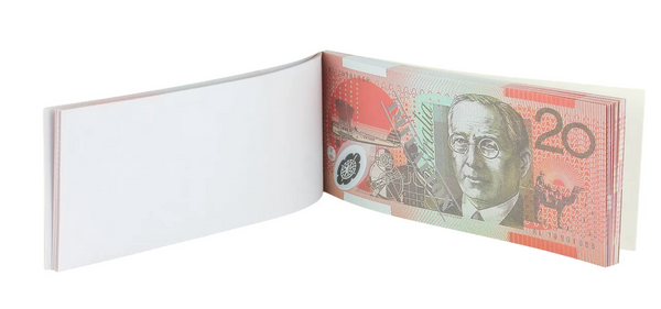 20 Dollar Australian Souvenir Note Pad Fake AUD Money - 1