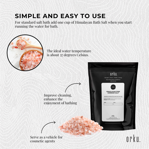 200g Pink Himalayan Bath Salts - Natural Crystal Rocks