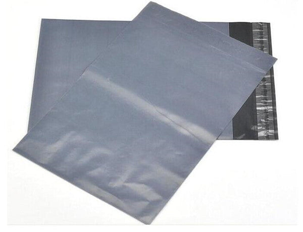 25 Pack - 600x450 mm LARGE GREY PLASTIC MAILING SATCHEL
