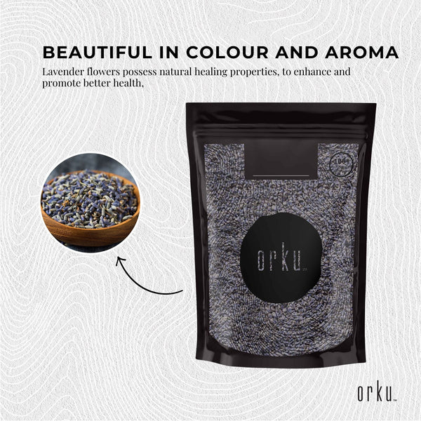 250g Organic Lavender Flower - Dried Fragrant Lavendula