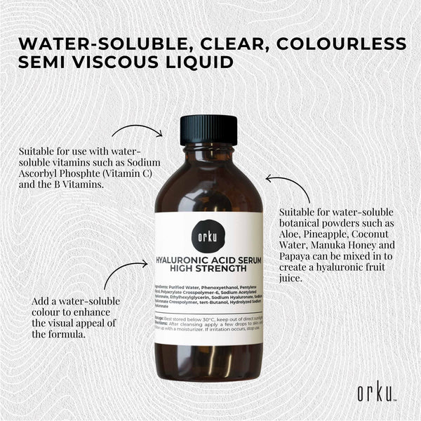 250ml Hyaluronic Acid Serum - High Strength Bulk Cosmetic
