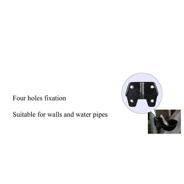 25cm Cattle Drinking Bowl - Iron Cast Mounted Automatic