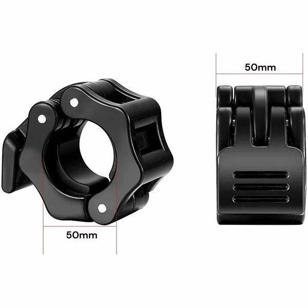 2Pcs 2in / 50mm Olympic Dumbbell Clamps Barbell Clamps