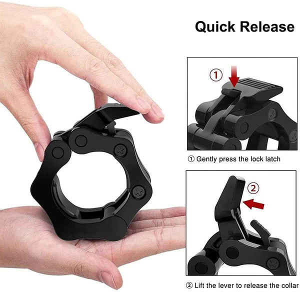 2Pcs 2in / 50mm Olympic Dumbbell Clamps Barbell Clamps