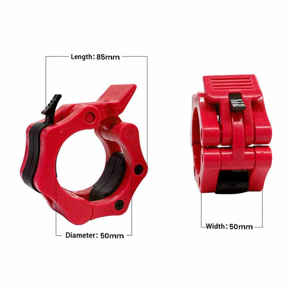 2Pcs 2in / 50mm Olympic Dumbbell Clamps Barbell Clamps