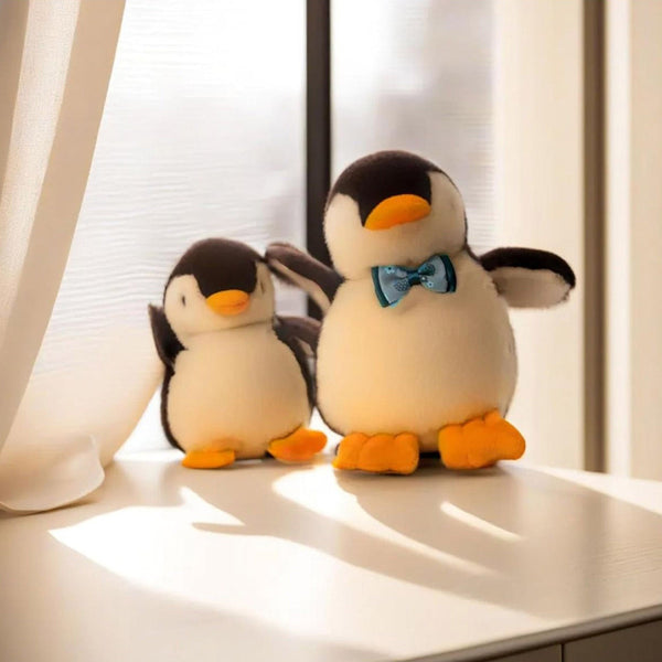 2X Plush Penguin Keychain Or Doll With Sound Activation