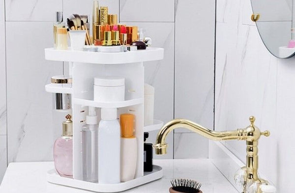 360 Rotating Large Capacity Makeup Organizer for Bedroom
