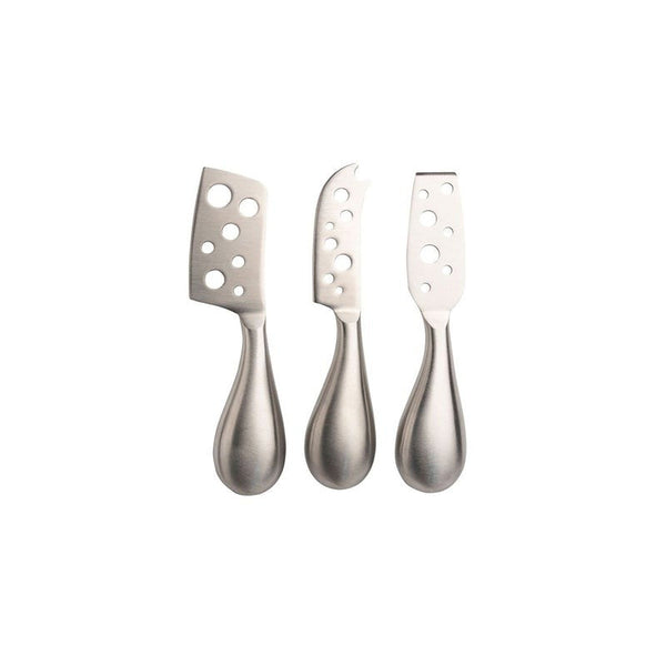 3pc Euroline Stainless Steel Cheese Knife Set Kitchen