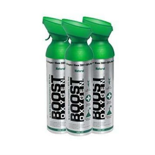 3pk 10 Litres of Boost Pure Oxygen in a Can Supplemental