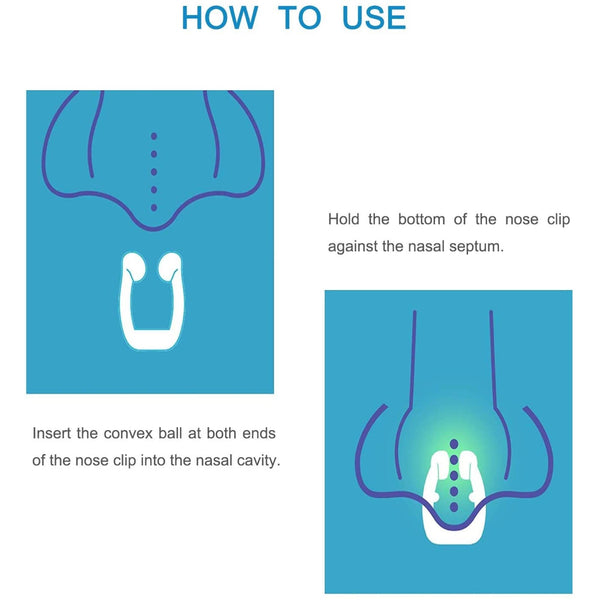 3x Anti Snoring Aid Nose Clips - Silicone Sleeping