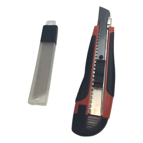 3x BOX CUTTERS Knife Retractable Blade Snap Off Razor 18mm