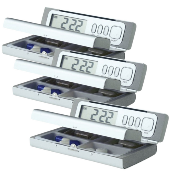 3x TravelPal Pill Box Dispenser Case Medicine Tablet Travel