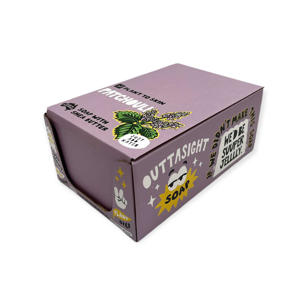 4x 100g Plant Oil Soap Patchouli Scented - Pure Natural