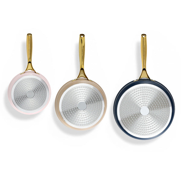 5-star Chef Frying Pan 3PCS Shades Frypan Set Ceramic