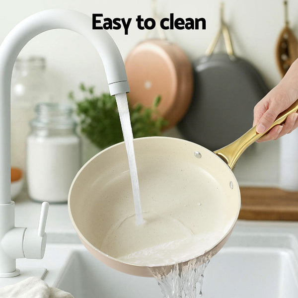 5-star Chef Frying Pan 3PCS Shades Frypan Set Ceramic