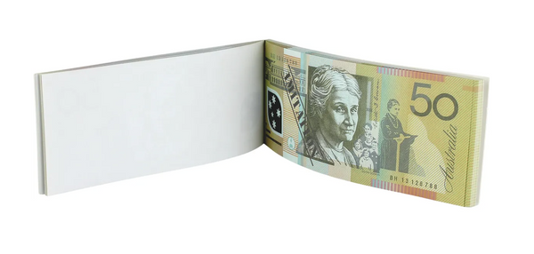 50 Dollar Australian Souvenir Note Pad Fake AUD Money - 1