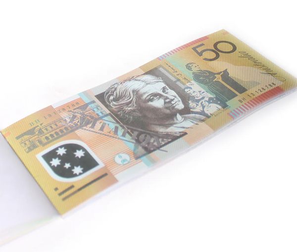 50 Dollar Australian Souvenir Note Pad Fake AUD Money - 1