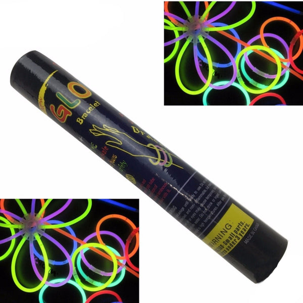 50 GLOW STICKS Party Light Glow In The Dark Rave NECKLACE