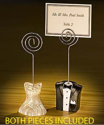 50 Piece Pack of 25 Bride 25 Groom Wedding Name Card Place