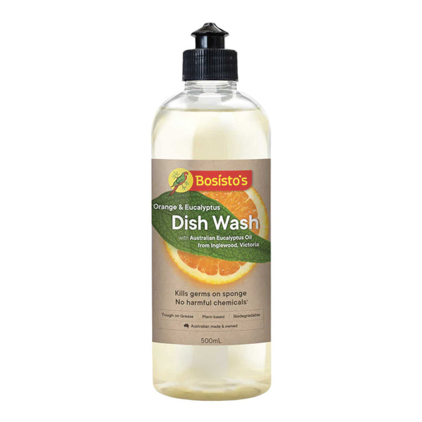 500ml Dish Wash Liquid Orange Eucalyptus Plant Based