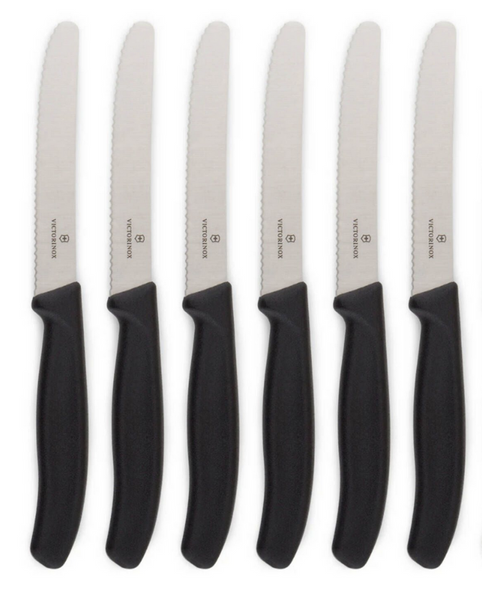 6x Victorinox Standard Wavy Edge Steak and Tomato Knife