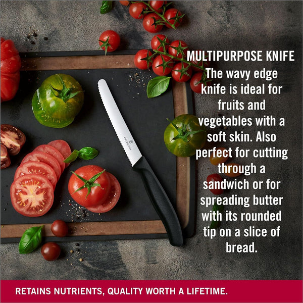 6x Victorinox Standard Wavy Edge Steak and Tomato Knife